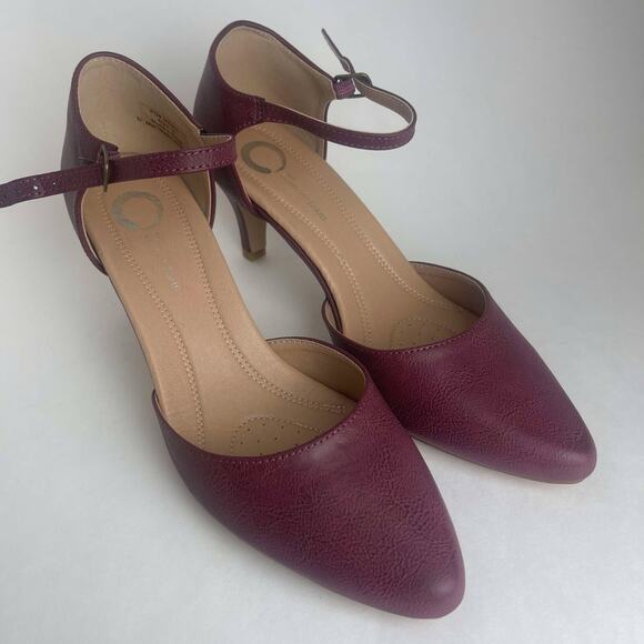 Journee Collection Shoes - Journee Collection Womens Tru Comfort Foam Bettie Pump Wine Size‎ 10 New No Box
